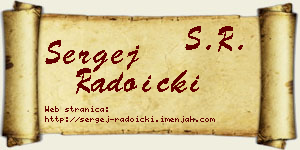 Sergej Radoički vizit kartica